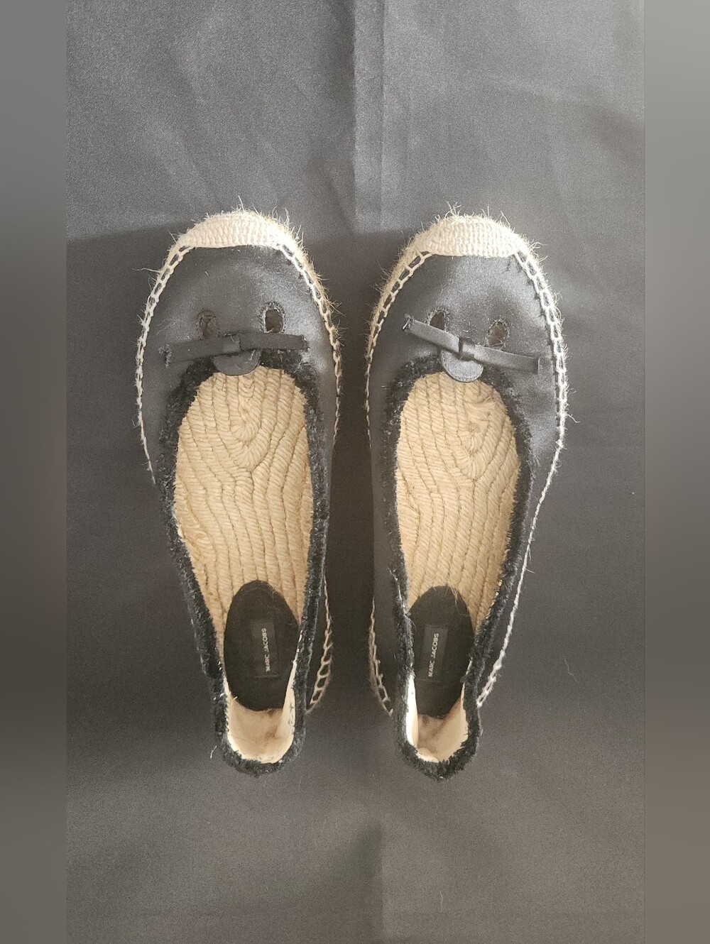Marc Jacobs The Mouse Satin Slip-On Espadrille Flats Size 7/7.5